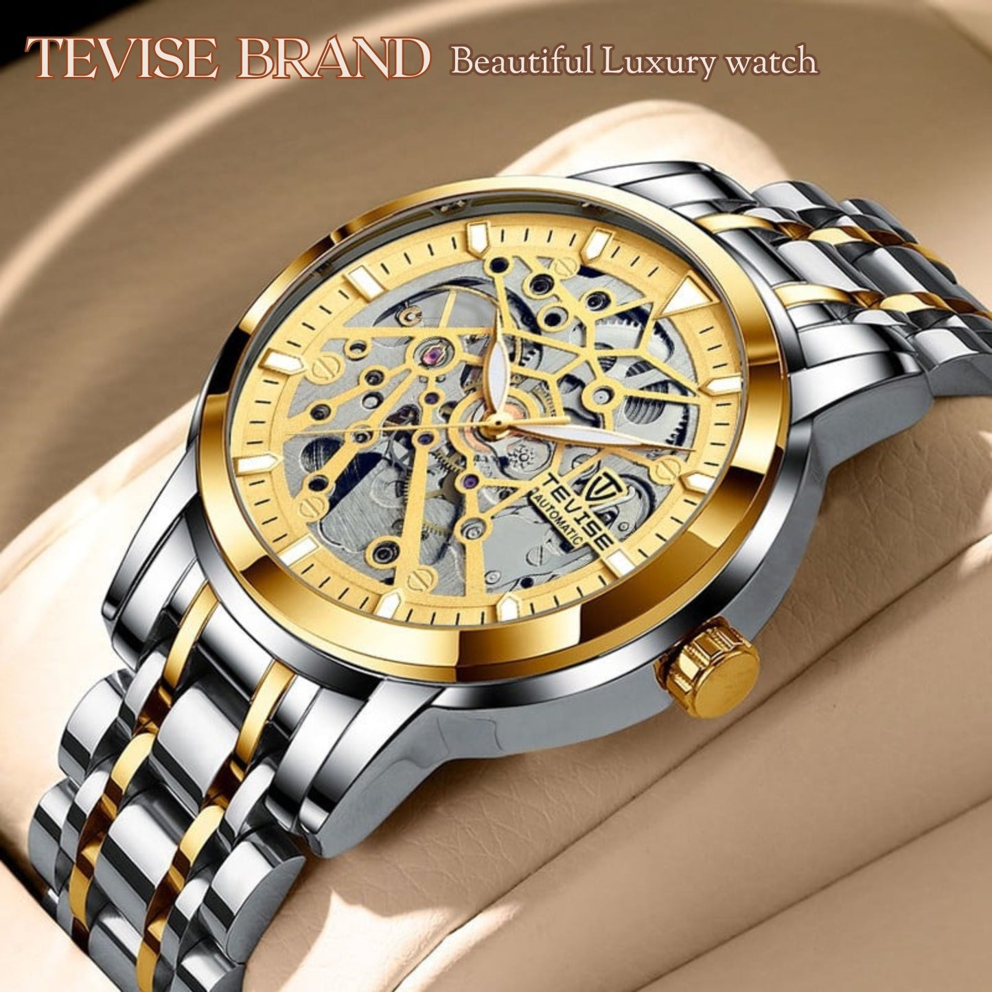 TEVISE T9005E Classic Watch | Men Luxury Business Watch